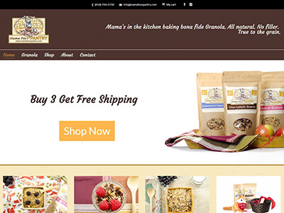Mama Foxs Pantry Website Design