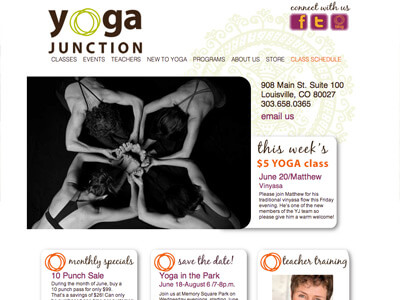 Louisville Yoga Junction Website